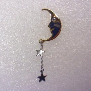 Avon Man in the Moon and Stars Tack Pin 1978 Vintage